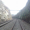 Traitement rochers de la voie ferrée